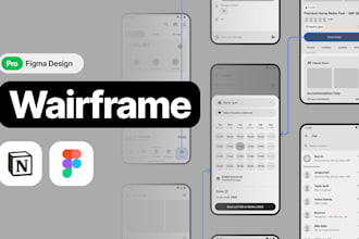 do professional wireframe design for your app with figma