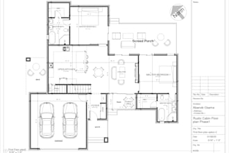 make 2d floors house plans building drawings in autocad