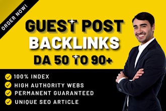 offer high domain authority guest blog posts