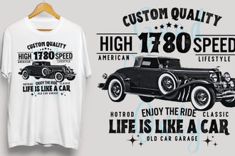 make vector car illustrations or automotive or motorbike tshirt design