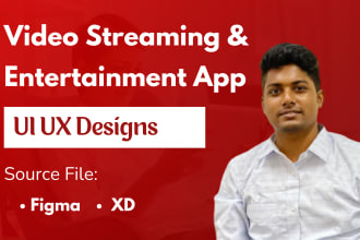 design UI UX for your live streaming or entertainment app