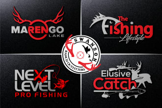 design best hunting logo, outdoor brand design, deer fishing