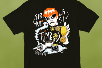 do professional illustration merchandise t shirt