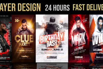 design event party club, dj concert, church and business flayer poster