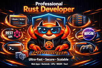 build high performance rust web apps, API, server plugins, backend