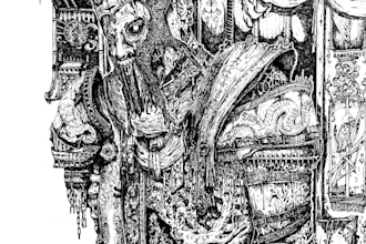 draw your character in a dark fantasy or manga style