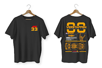 make graphic t shirt design for print on demand