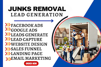 junk removal leads junk removal website trash removal leads cleaning service
