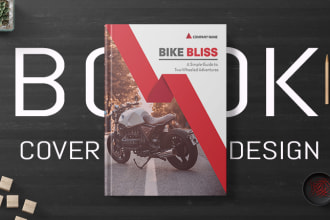 do corporate book cover, ebook with front, back and spine