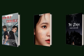 design wattpad, inkit, webnovel book covers for you