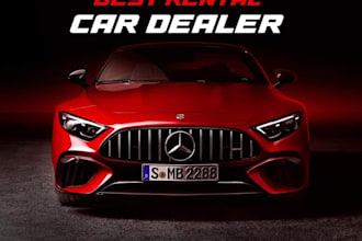 design car ads poster banner or flyer for car sales