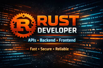 create apis, backend and frontend using rust language