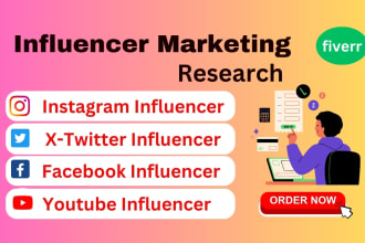 research best instagram, twitter, facebook influencers for influencer marketing