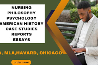 write nursing, philosophy, psychology, marketing, ethics and american history