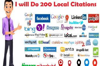 do 200 local SEO, local citations, business listings and directory submission