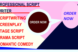 write your movie script, screenplay, film script writing