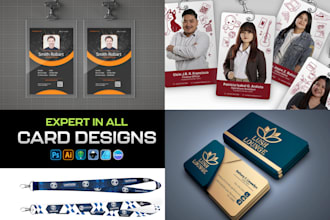 design id card, id badge, business card and brand identity