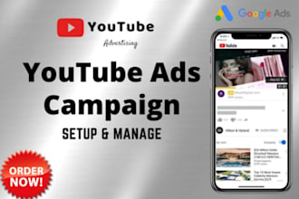 be your youtube video growth manager, ads campaign, ads manager, google ads