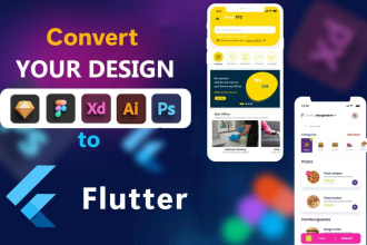 design flutter apps ,fix issues,bug fixes,reskin flutter UI