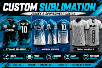 design custom sublimation jersey and sportswear