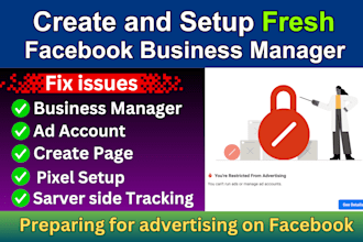 create and setup fresh facebook business manager