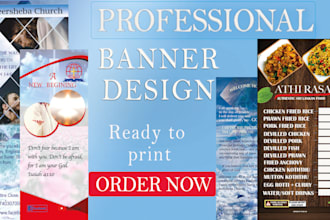 design roll up banner, pull up banner, billboard design