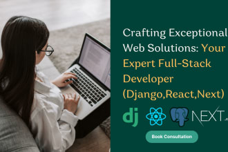 build django , flask web application in react js and next js