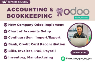 do odoo setup, configuration, clean up, customization, profit loss, bookkeeping