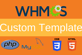 professional whmcs template design and customization