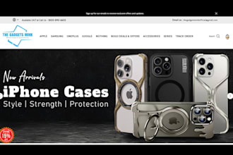design electronics shopify store gadgets website phone accessories shopify store