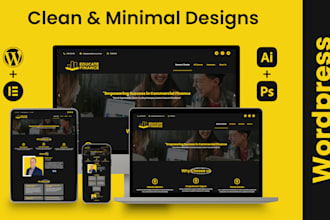 design sports business website with wordpress and elementor