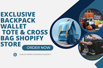 design exclusive backpack shopify store wallet tote cross bag shopify store