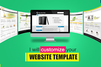customize your website template