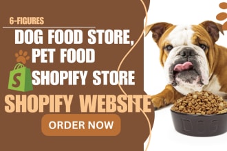 design superb dog food website dog grooming shopify store pet food leads