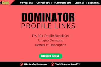 create profile backlinks for seo to increase dr