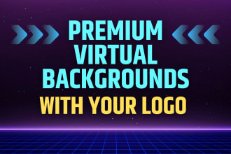 design fully customized virtual zoom background