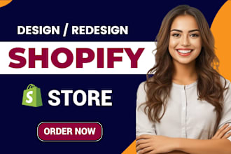 build shopify store design, shopify dropshipping store and shopify website store