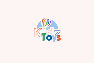 design awesome kid toys logo