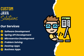 develop java, spring boot, microservice and more by pro java developer