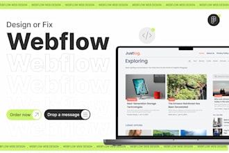 design or fix webflow websites