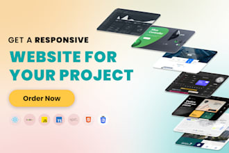 create custom websites using HTML, CSS, javascript, react, nextjs and more