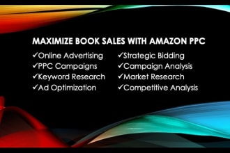 do affordable amazon book marketing, PPC campaign, sales ads specialist