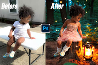 edit photography photos, change background or change clothes