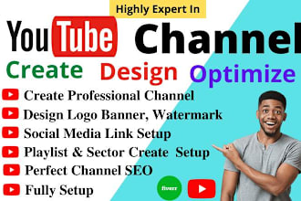 create and set up a youtube channel and video SEO