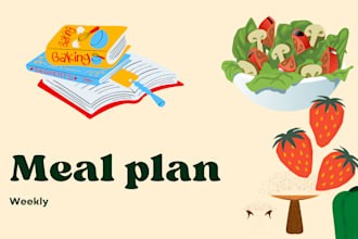 prepare weekly meal plan with grocery list