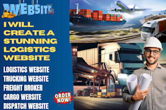 build logistics website, trucking, dispatch, freight broker, cargo website