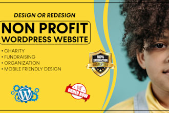 develop nonprofit, charity, donation, fundraising and ngo website