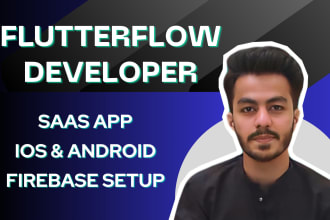 build flutterflow app with firebase integration, saas ai flutterflow app