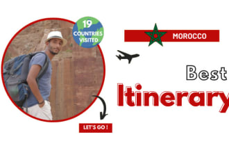 plan a customized travel itinerary for your trip in morocco