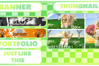 create a roblox gfx banner